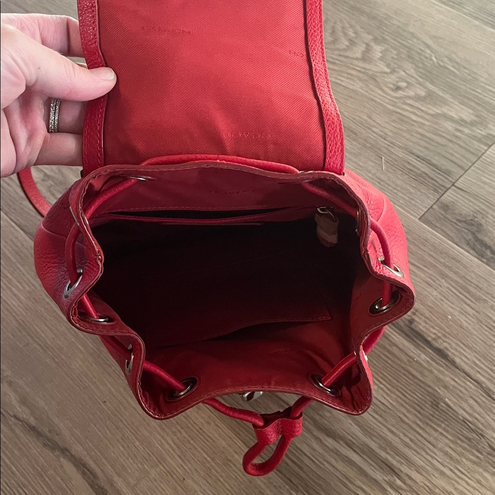 Coach vintage Red Leather mini backpack Bag - Picture 4 of 4